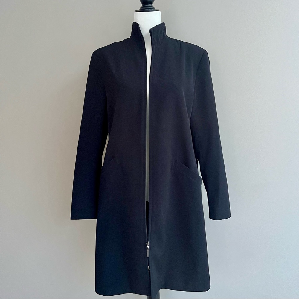 Anne Klein Black Trench rain coat